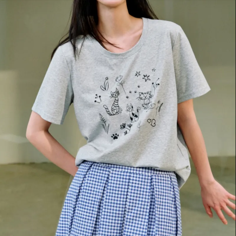 Inman T Shirts Women's Tone Gray-3