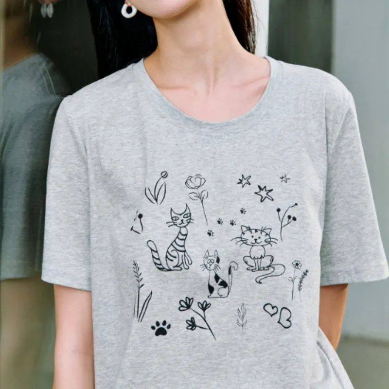 Inman T Shirts Women's Tone Gray-4