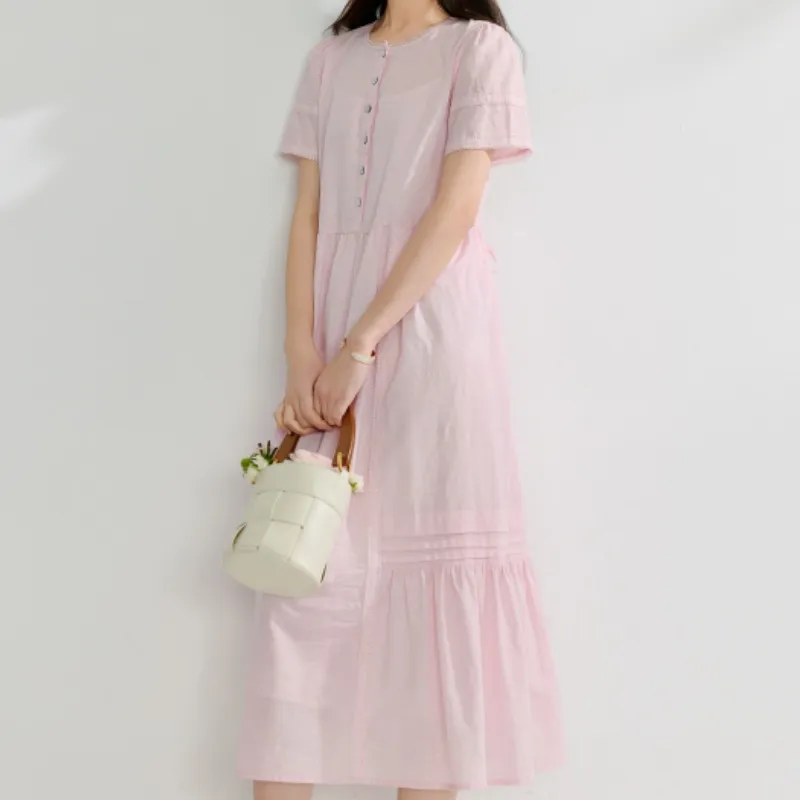 Inman Slip Dresses Women's Pink-3
