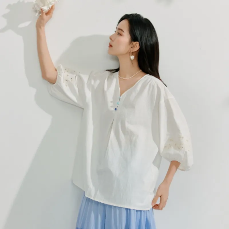 Inman Shirt Women's Pearl White-4