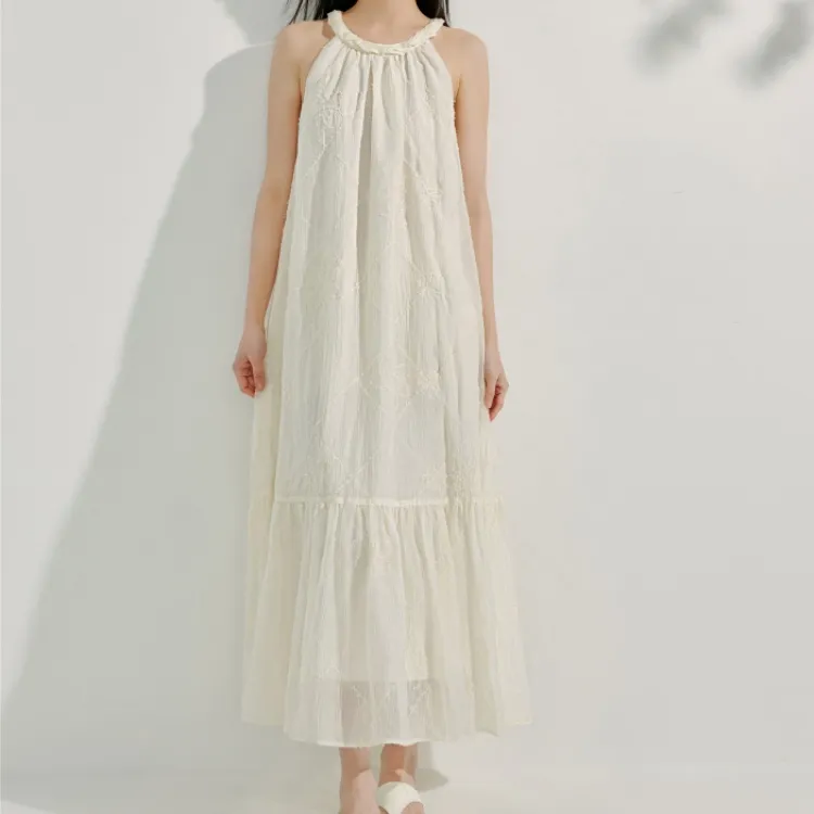 Inman Sleeveless Dress Women's Gift Box Set Pear Blossom Beige-9