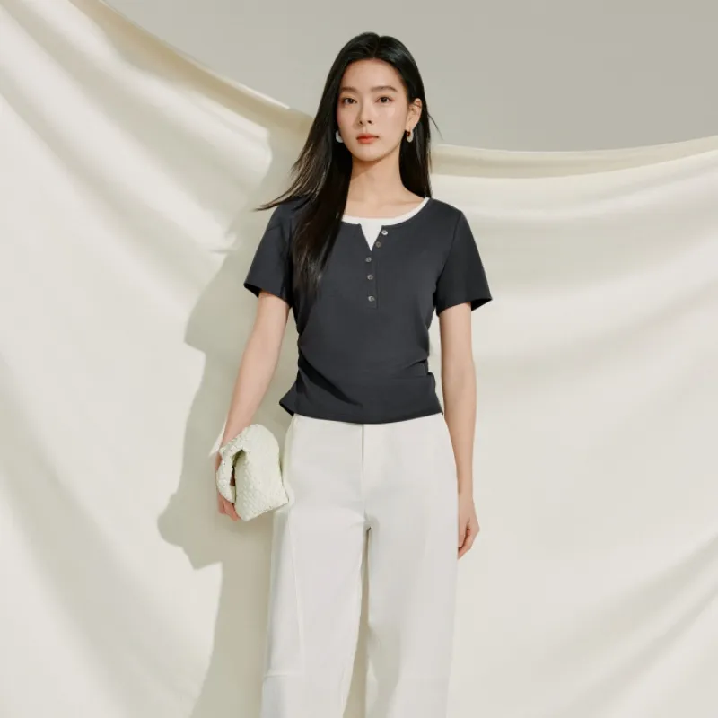 Inman T Shirt Women's Noble Gray-3