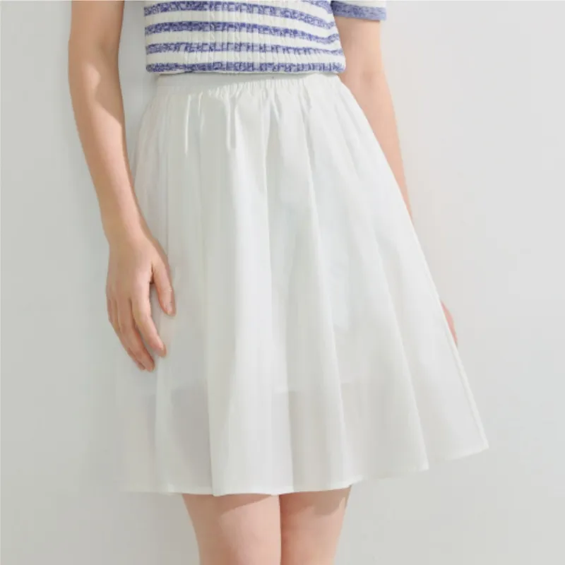 Inman Casual Short Skirts Women's White-3