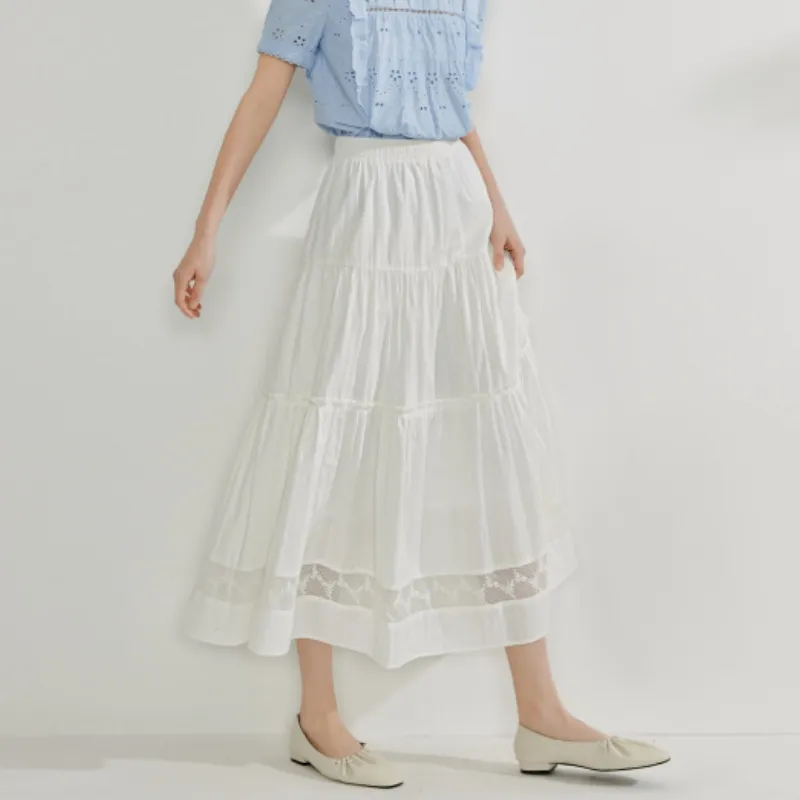 Inman Casual Short Skirts Women's Pearl White-3