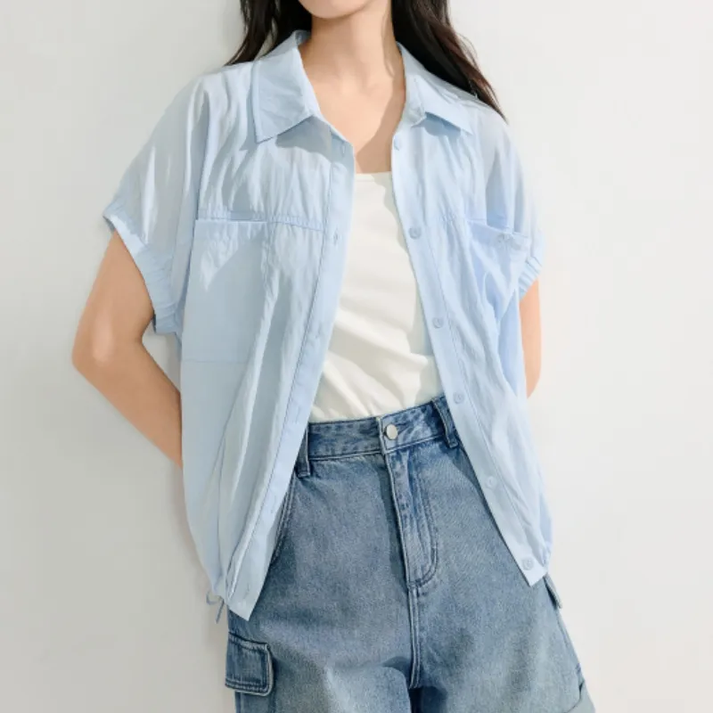 Inman Shirts Women's Light Blue-3