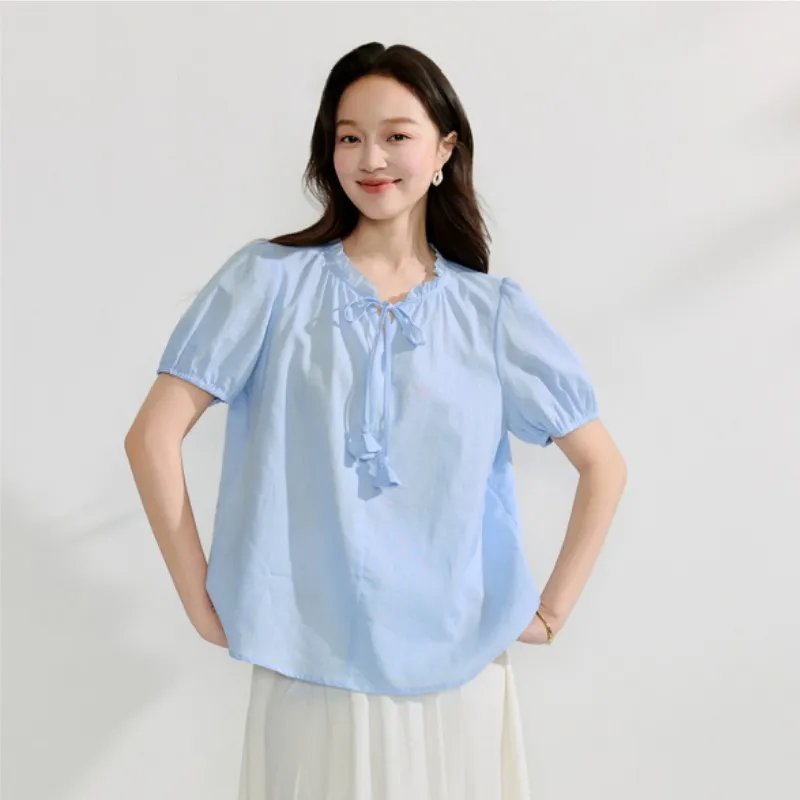 Inman Shirt Women's Powder Blue-4