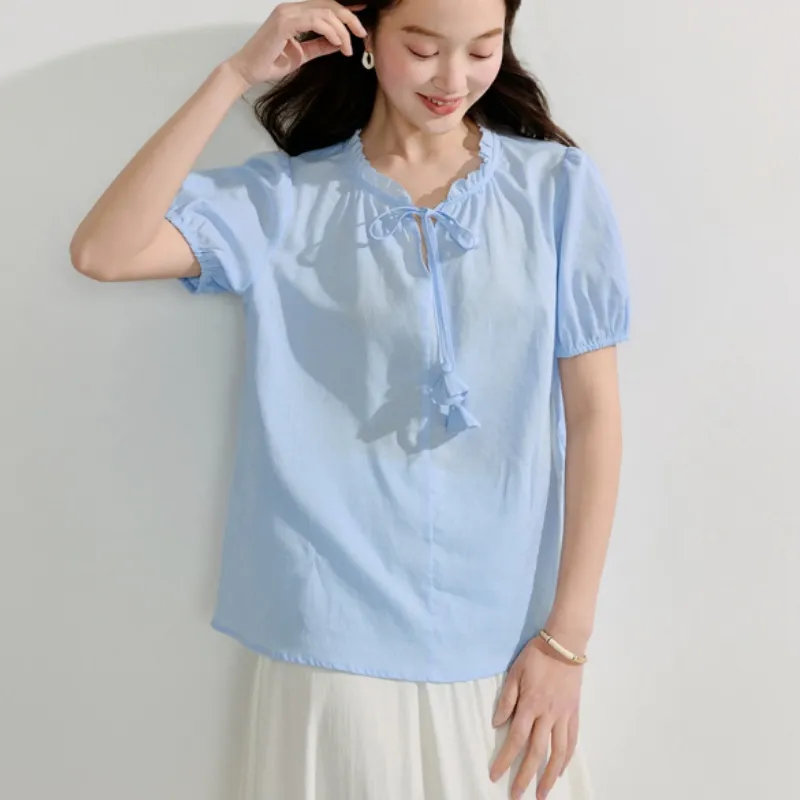 Inman Shirt Women's Powder Blue-2
