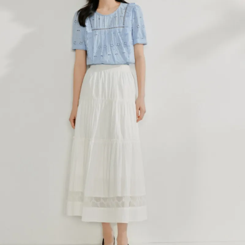 Inman Casual Short Skirts Women's Pearl White-4
