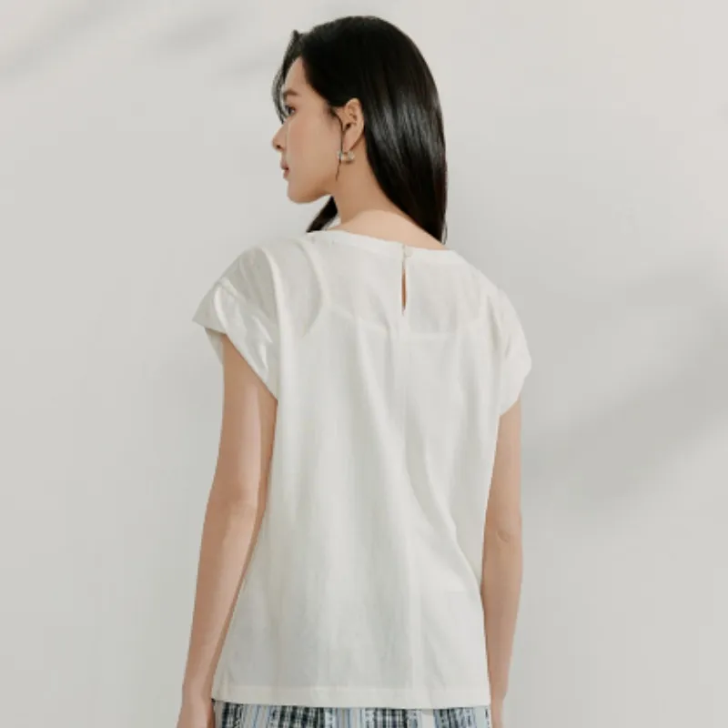 Inman T Shirts Women's Ecru-2