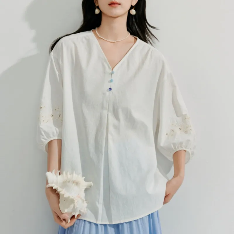 Inman Shirt Women's Pearl White-3