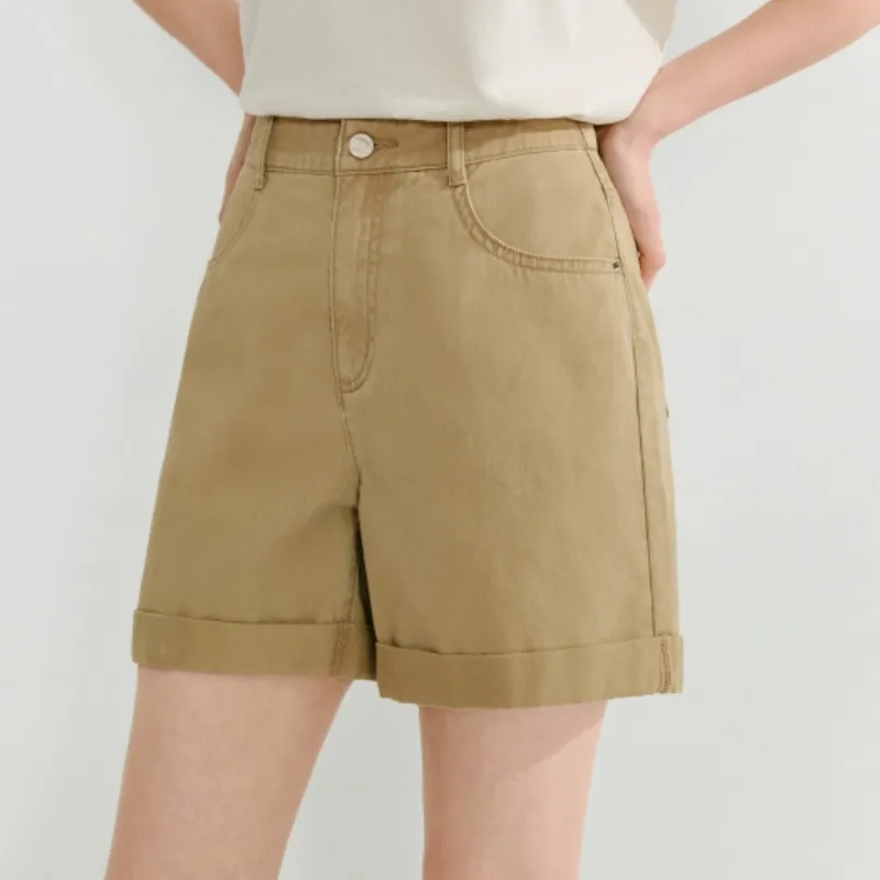 Inman Denim Shorts Women's Khaki-4