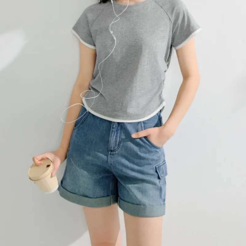 Inman Denim Shorts Women's Denim Blue-4