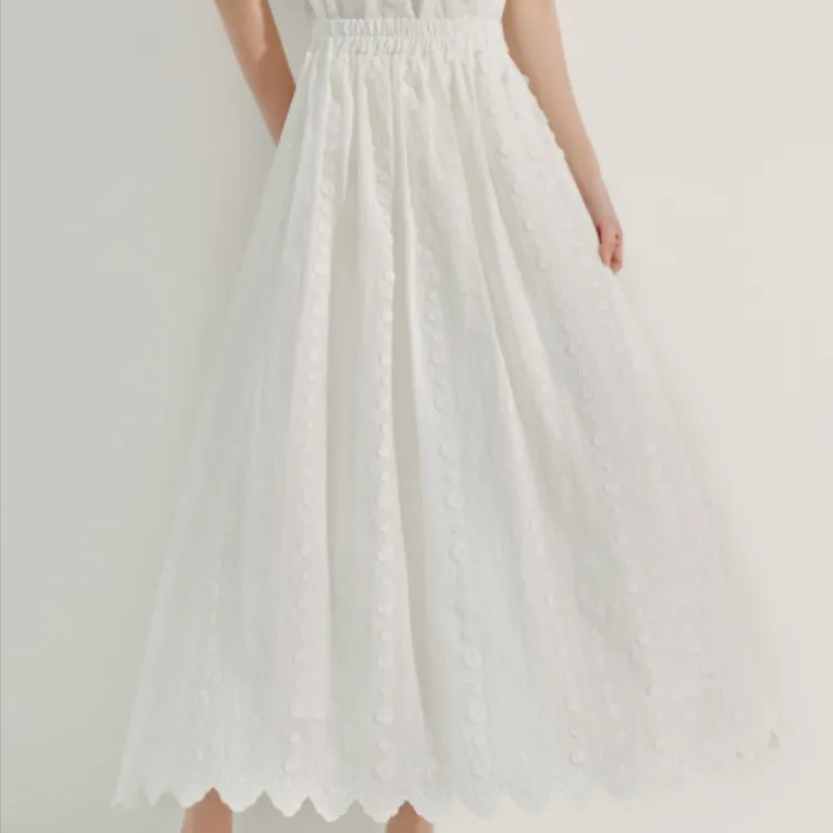 Inman Casual Long Skirts Women's Pearl White-3