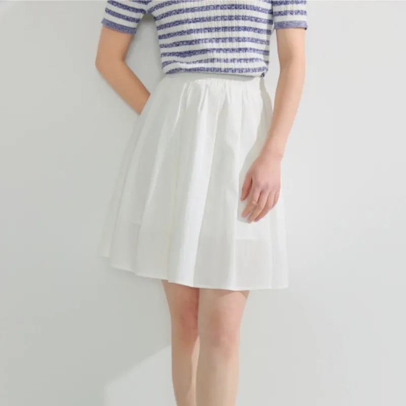 Inman Casual Short Skirts Women's White-4