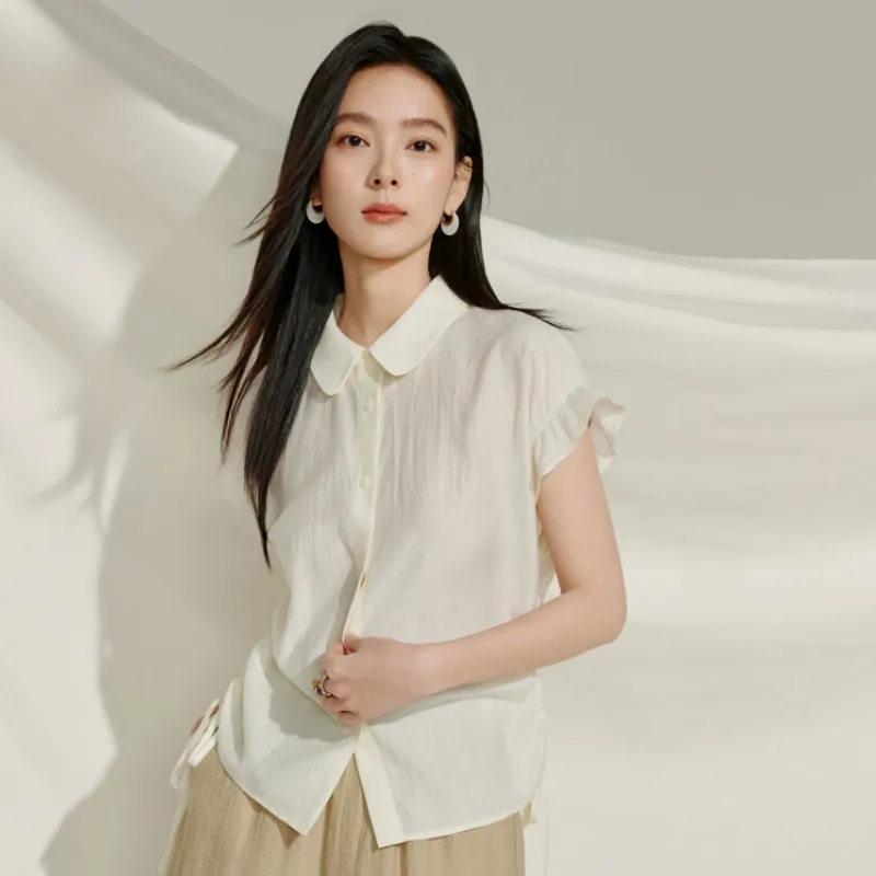 Inman Shirt Women's Pear Blossom Beige-2