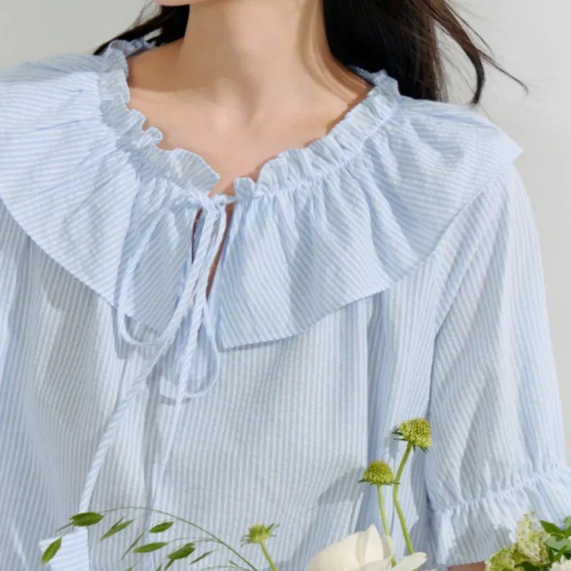 Inman Shirts Women's Powder Blue-4