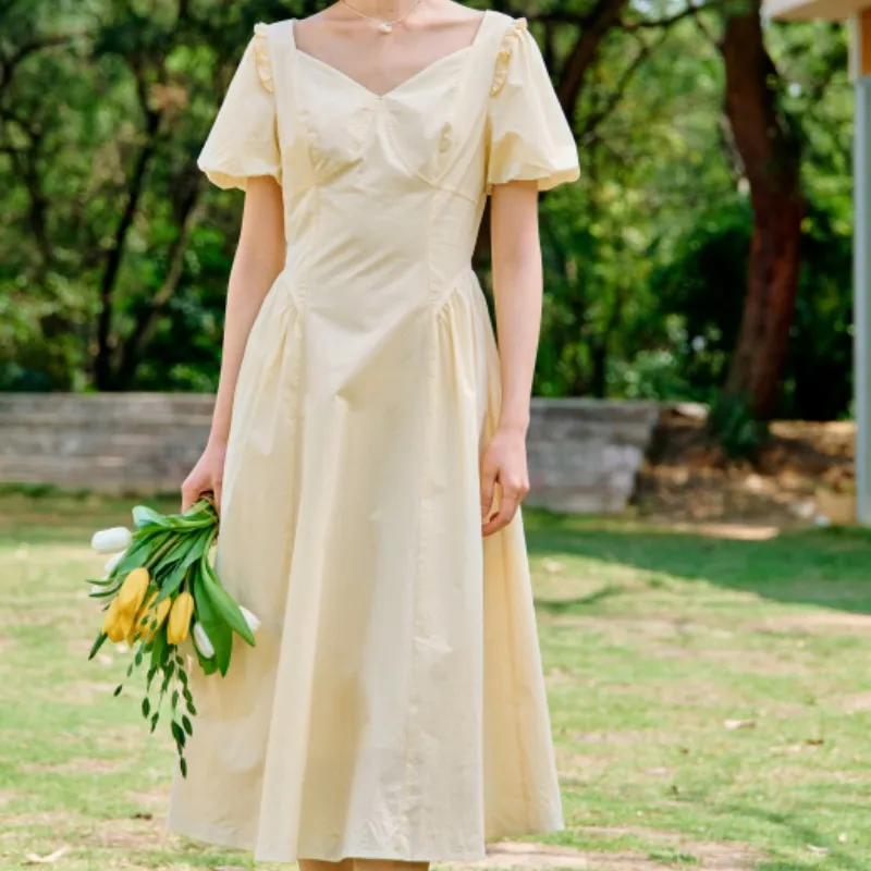 Inman Short Sleeved Dress Women's Ancient Apricot-3