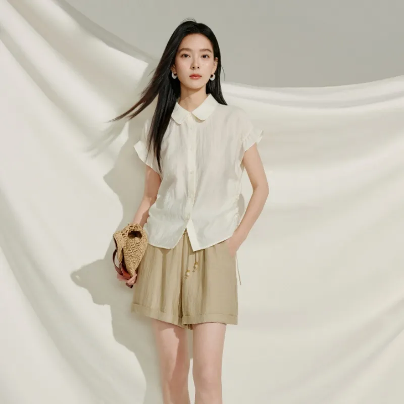 Inman Shirt Women's Pear Blossom Beige-3