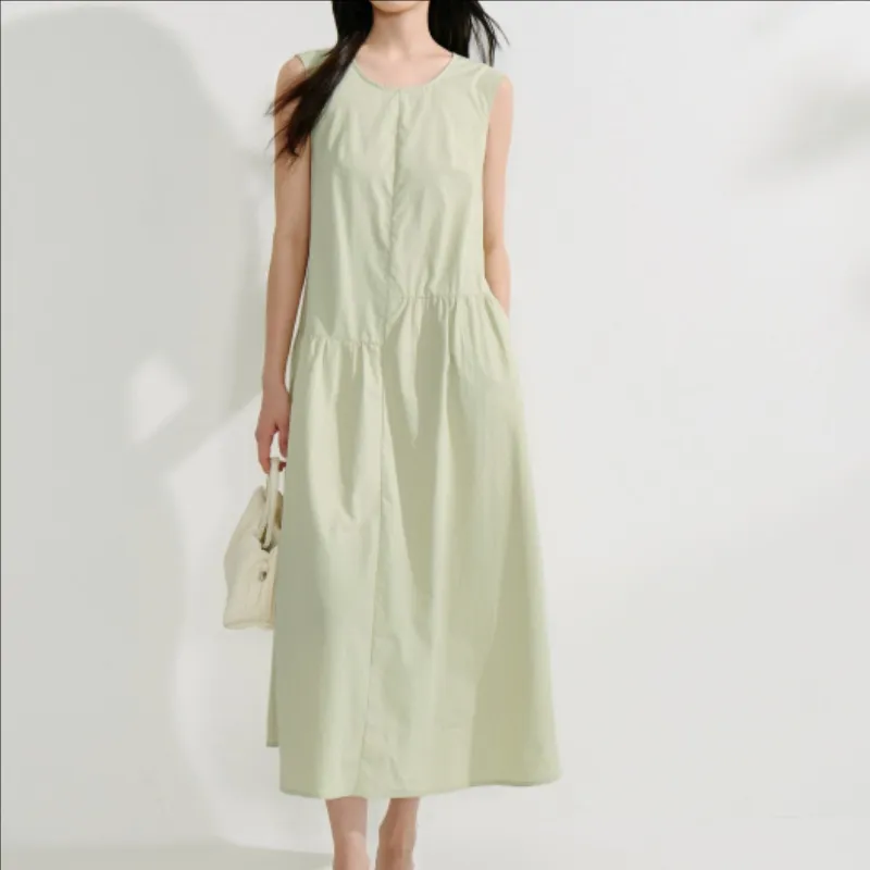 Inman Sleeveless Dresses Women's Light Pea Green-2