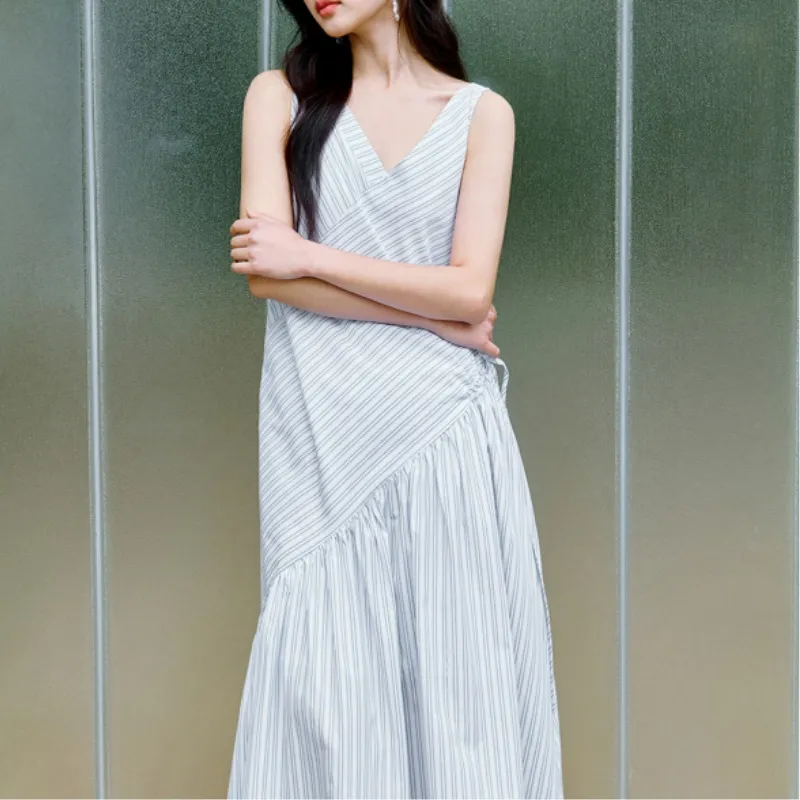 Inman Long Sleeved Dress Women's Sky Blue-3