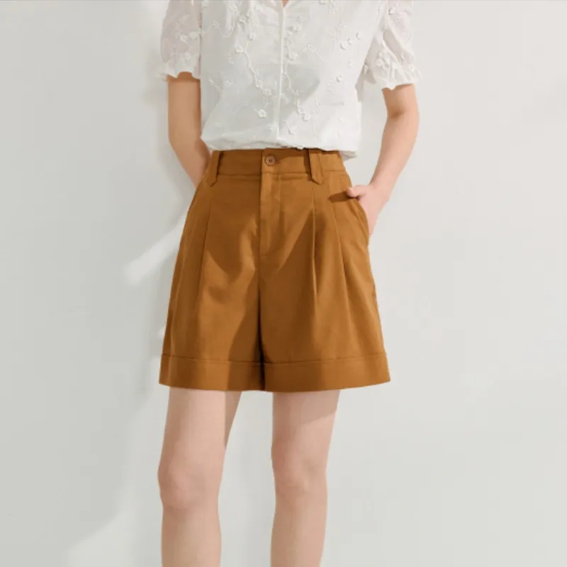 Inman Casual Shorts Women's Coffee-3