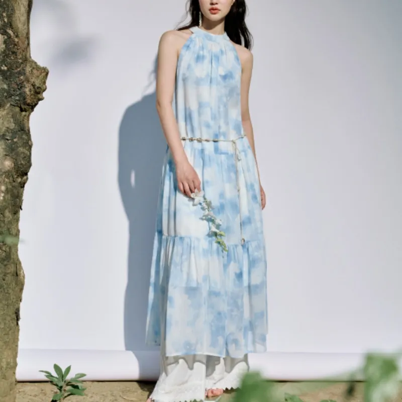 Inman Sleeveless Dresses Women's Mist Blue-2