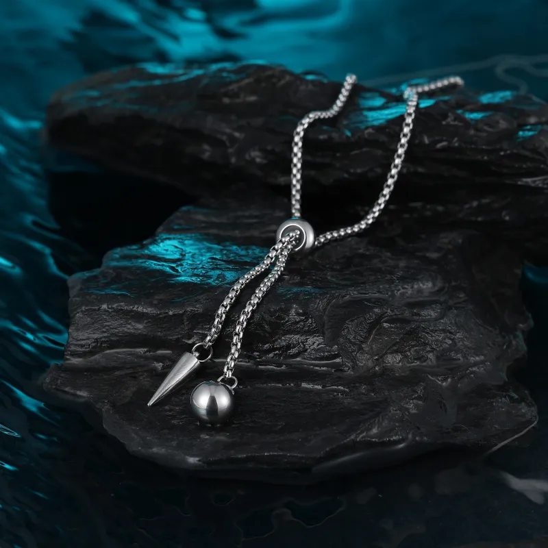 MISS XIA JWY Titanium Steel Necklaces Unisex-3