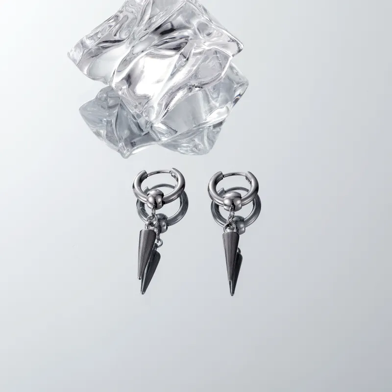 MISS XIA JWY Titanium Steel Earrings Unisex-9