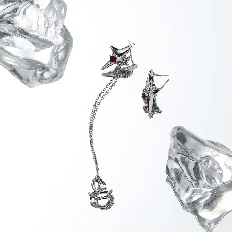 MISS XIA JWY 925 Sterling Silver Stud Earrings Unisex-3