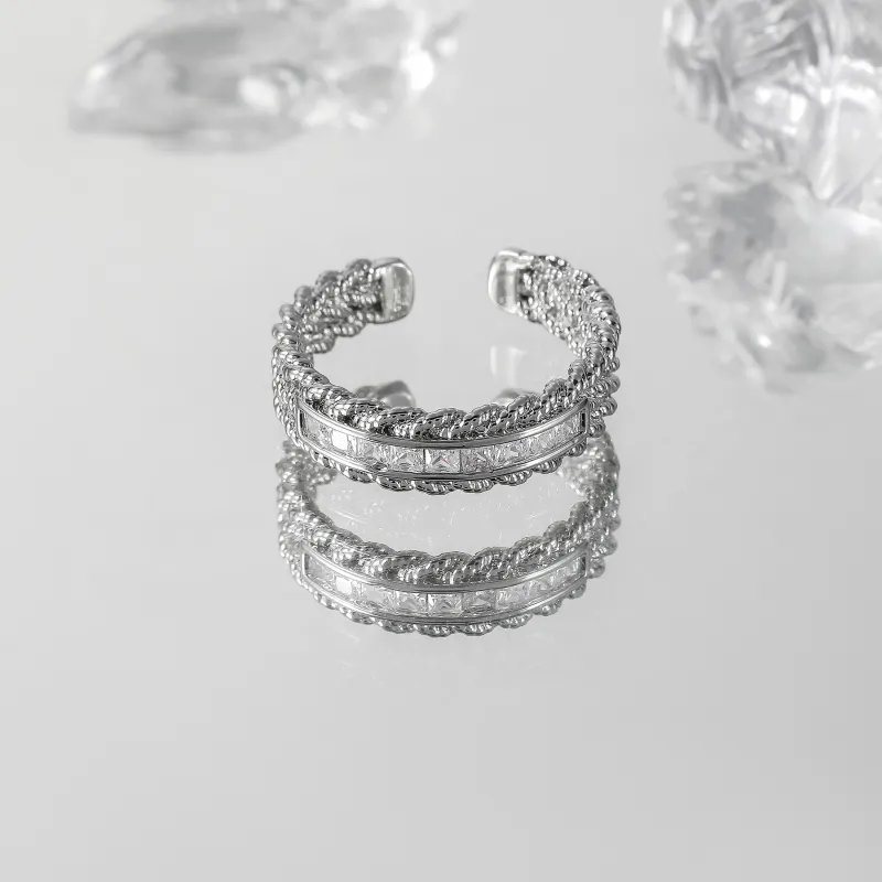 MISS XIA JWY High Quality Copper Silver Plated Rings Women's-2