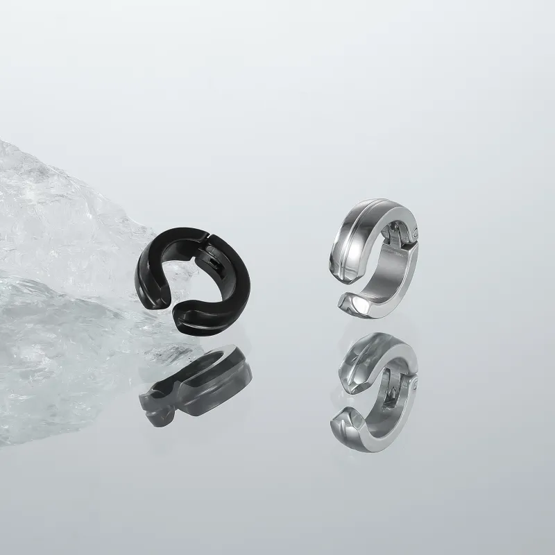MISS XIA JWY Titanium Steel Clip On Earrings Unisex-9