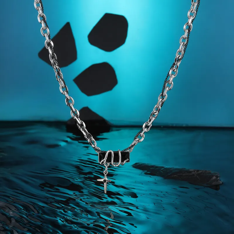 MISS XIA JWY Titanium Steel Necklaces Unisex-1
