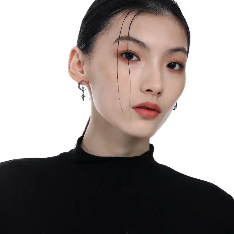 MISS XIA JWY S925 Silver Stud Earrings Unisex-2