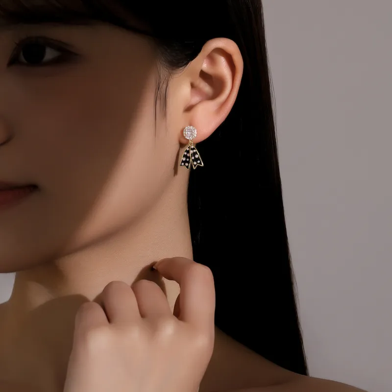 MISS XIA JWY S925 Silver Stud Earrings Women's-4