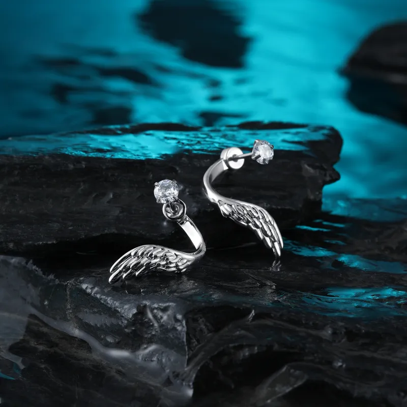 MISS XIA JWY Titanium Steel Stud Earrings Women's-13