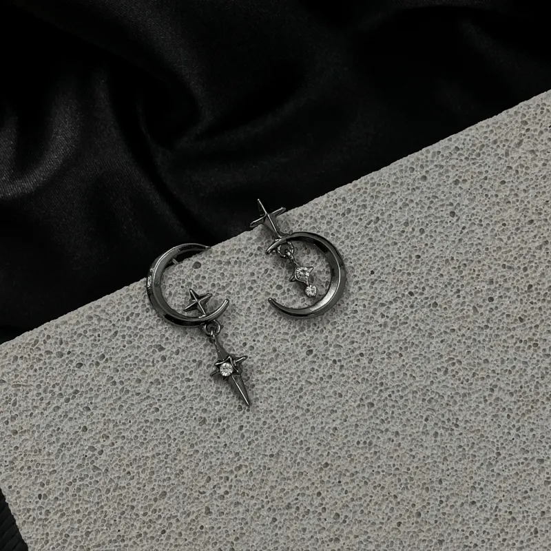 MISS XIA JWY S925 Silver Stud Earrings Unisex-4