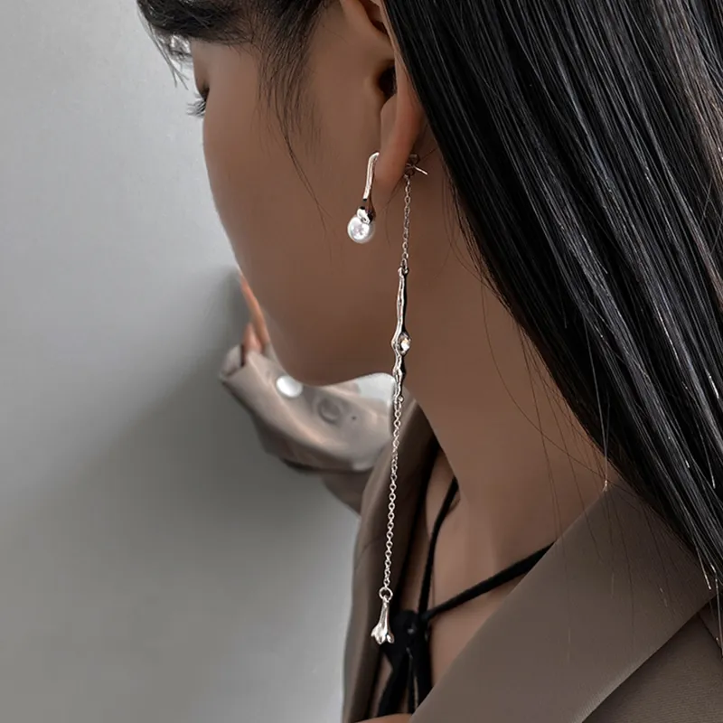 MISS XIA JWY S925 Silver Stud Earrings Women's-2