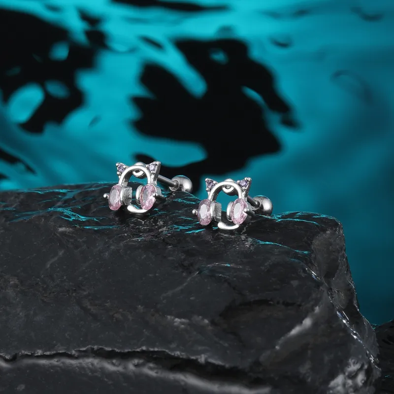 MISS XIA JWY Titanium Steel Stud Earrings Women's-3
