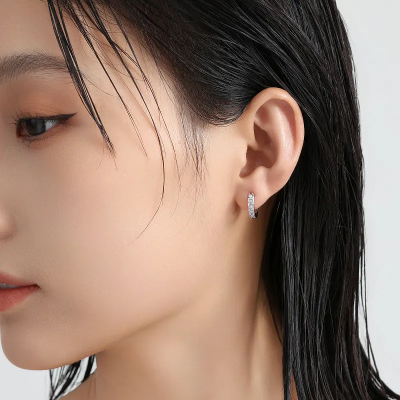 MISS XIA JWY S925 Silver Stud Earrings Unisex-2