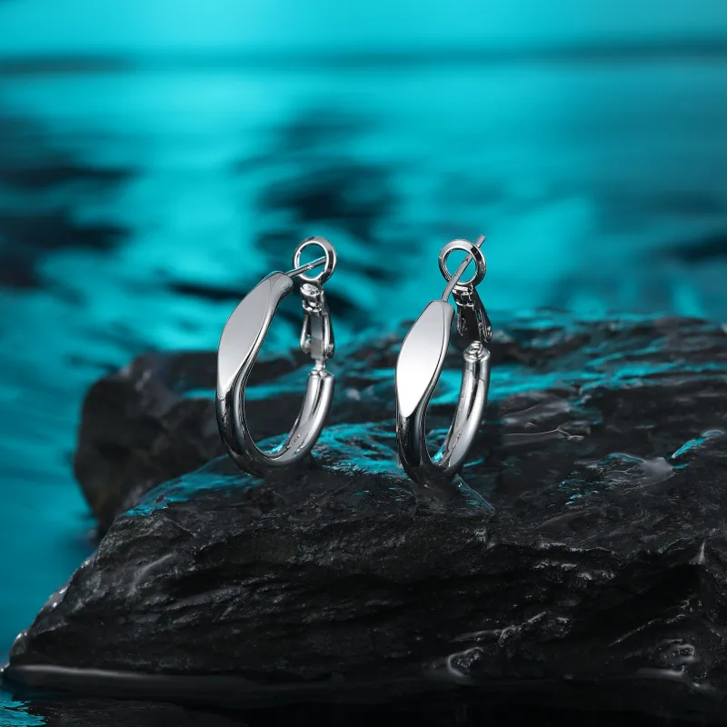 MISS XIA JWY Silver Plated Copper Earrings Women's-1