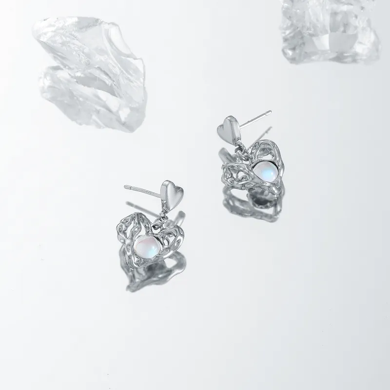 MISS XIA JWY S925 Silver Stud Earrings Women's-2