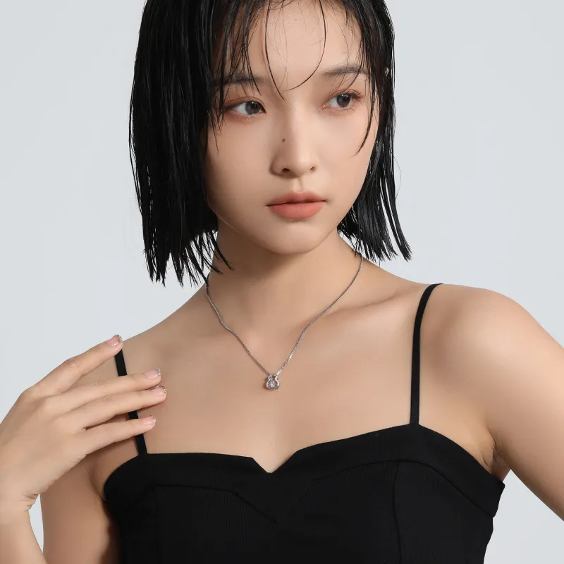 MISS XIA JWY Copper Silver Plated Necklaces Women's-1