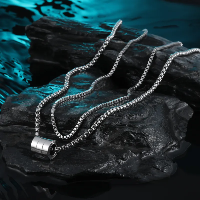 MISS XIA JWY Titanium Steel Necklaces Unisex-3