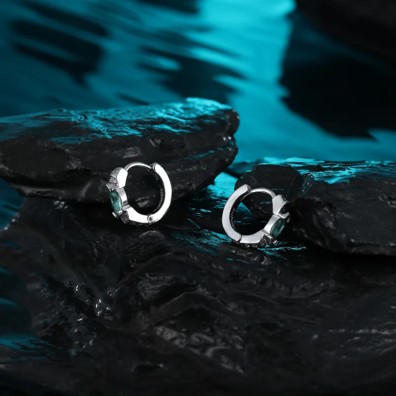 MISS XIA JWY S925 Silver Stud Earrings Unisex-4