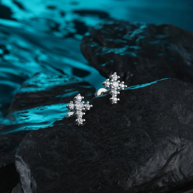 MISS XIA JWY Titanium Steel Stud Earrings Unisex-1