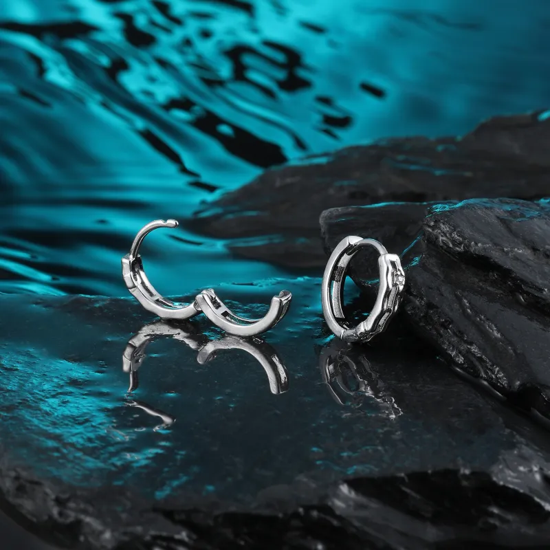MISS XIA JWY Silver Plated Copper Earrings Unisex-5