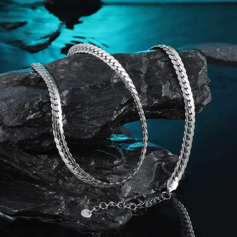 MISS XIA JWY Titanium Steel Necklaces Unisex-2