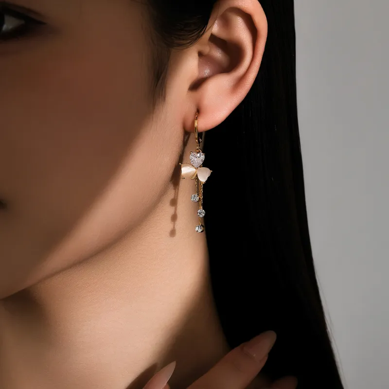 MISS XIA JWY S925 Silver Stud Earrings Women's-1