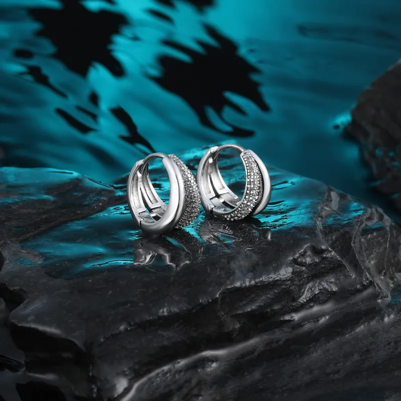 MISS XIA JWY Silver Plated Copper Earrings Unisex-4