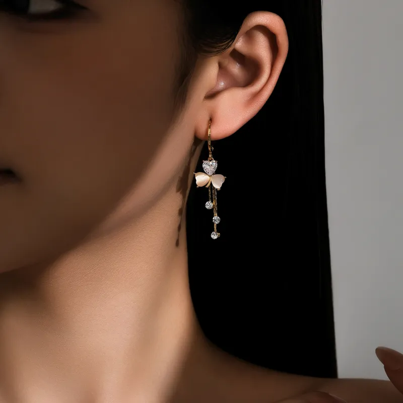 MISS XIA JWY S925 Silver Stud Earrings Women's-4